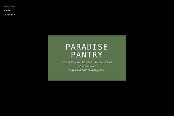 paradisepantry.com site used Storyteller