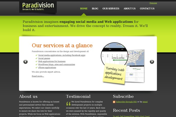 WordPress website example screenshot