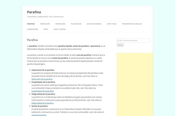 Twenty Twelve theme site design template sample