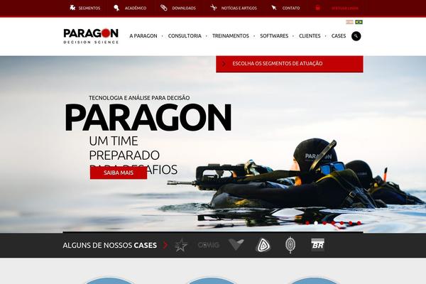 Paragon theme site design template sample