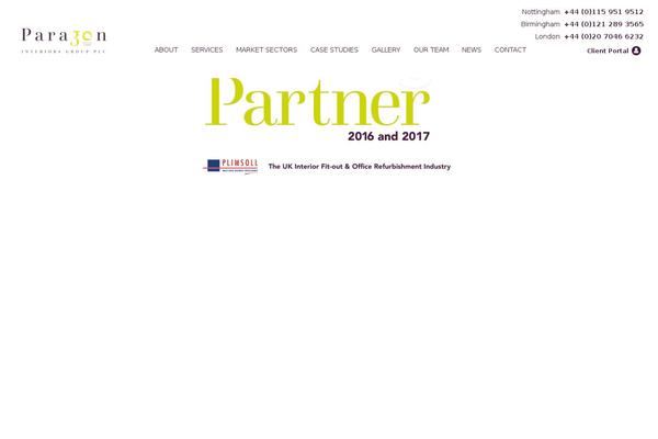 paragonplc.com site used Paragon-2015