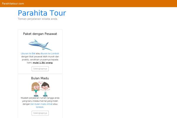 Site using Parahita-travel-pricing plugin