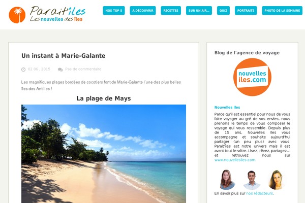 WordPress website example screenshot