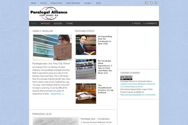 News theme site design template sample