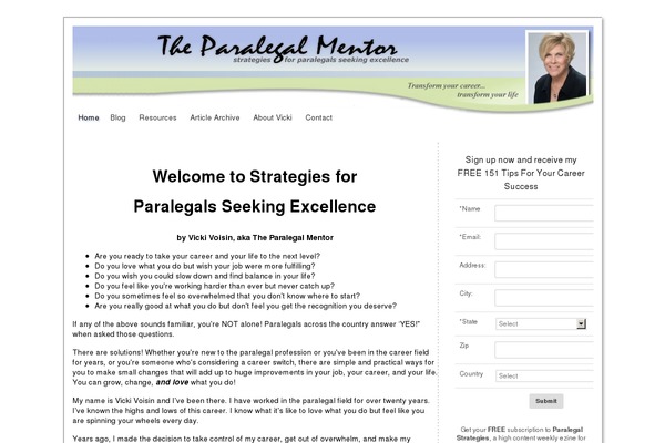 WordPress website example screenshot