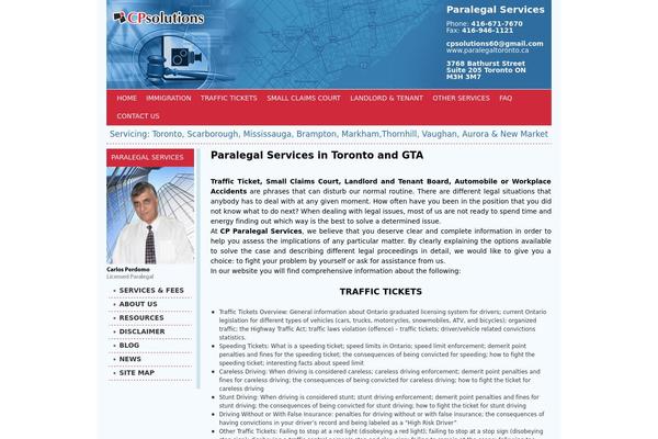 paralegaltoronto.ca site used Paralegal