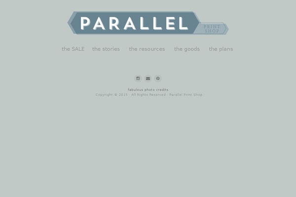 parallelprintshop.com site used Organic-portfolio