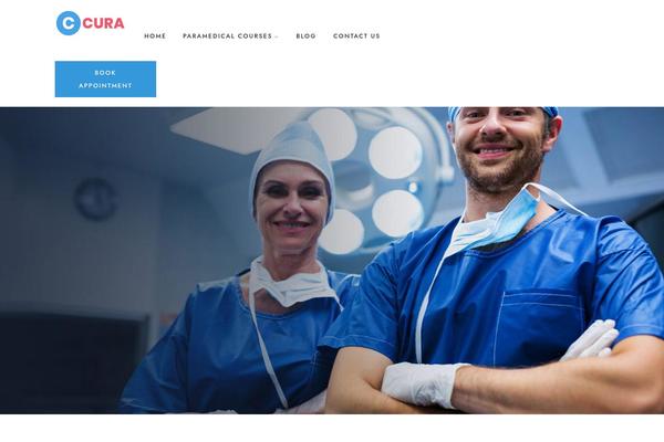paramedicalcourses.co.in site used Cura