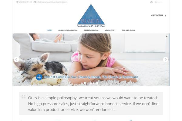 Jupiter theme site design template sample