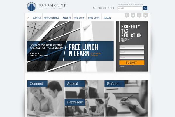 Paramount theme site design template sample