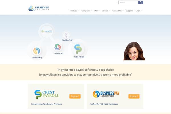 paramountsoftware.com site used Paramount