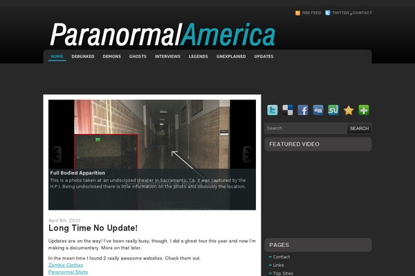 paranormalamerica.com site used Expi