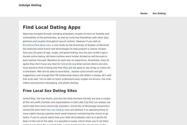 WordPress website example screenshot