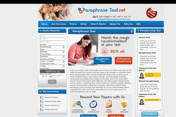 WordPress website example screenshot