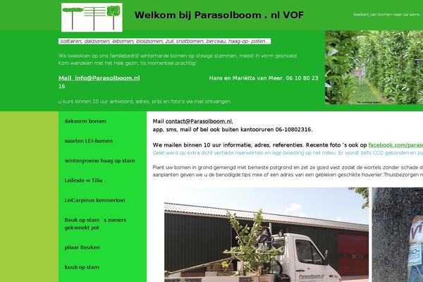 parasolboom.nl site used Swifty-site-designer