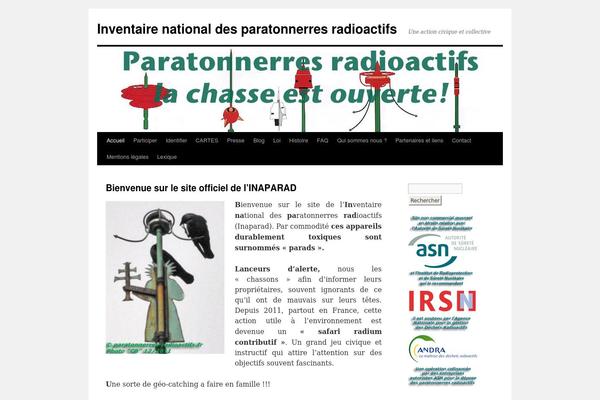 paratonnerres-radioactifs.fr site used Twenty Ten