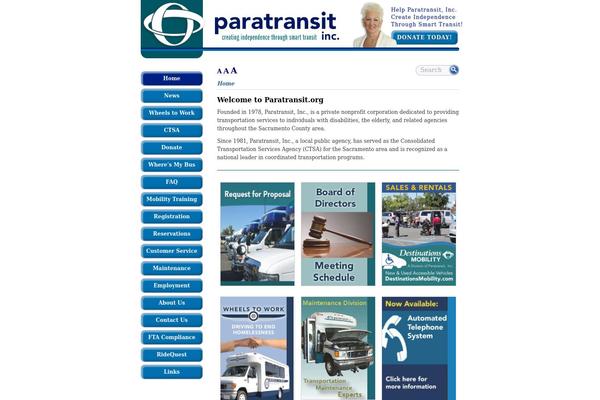paratransit.org site used Paratransit
