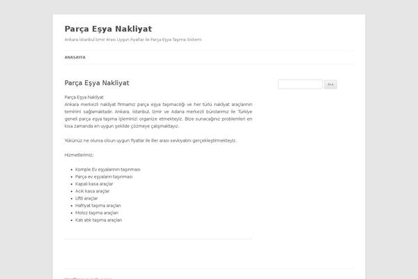 Twenty Twelve theme site design template sample
