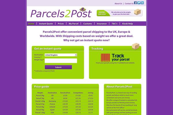 parcels2post.com site used P2ptwo