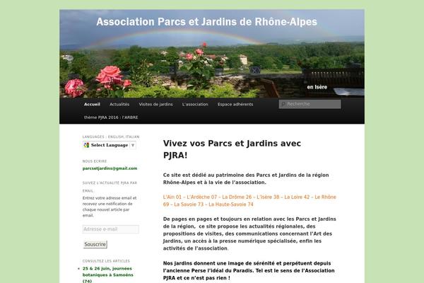 parcsetjardins-rhonealpes.com site used Pjra