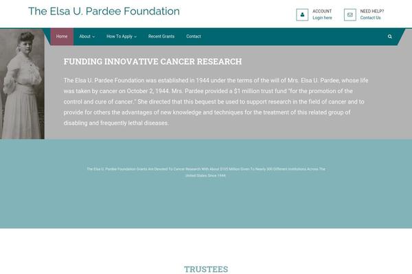 pardeefoundation.org site used Scholarship-pro
