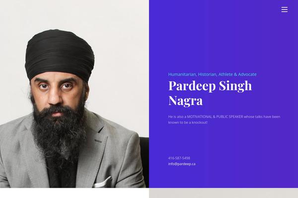 pardeep.ca site used Pardeep