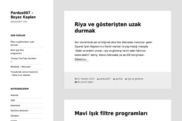 Twenty Fifteen theme site design template sample