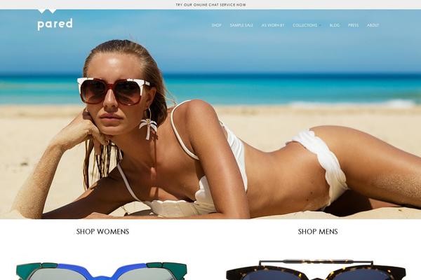 Eyewear theme site design template sample