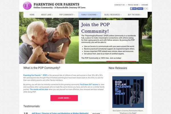 parentingourparents.org site used Parentingourparents