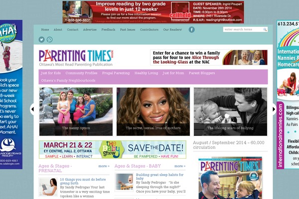 parentingtimes.ca site used WP-MediaMag