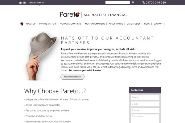 paretofp.co.uk site used Pareto