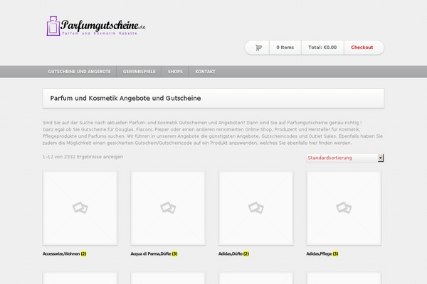Shopaholic theme site design template sample