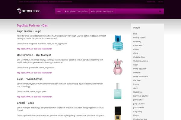 Beauty Salon website example screenshot