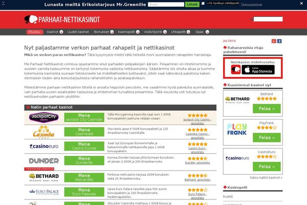 parhaat-nettikasinot.com site used Casinot