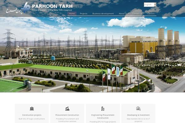 parhoon-tarh.com site used Adamos-pro
