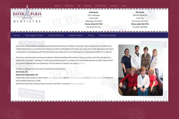 WordPress website example screenshot