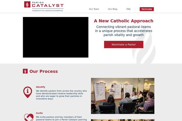 parishcatalyst.org site used Wordpress Bootstrap Master