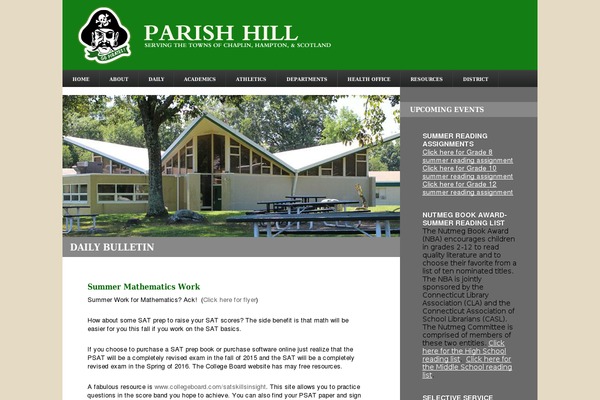 parishhill.org site used Parishhill