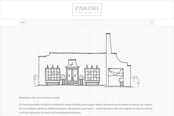 Parish theme site design template sample
