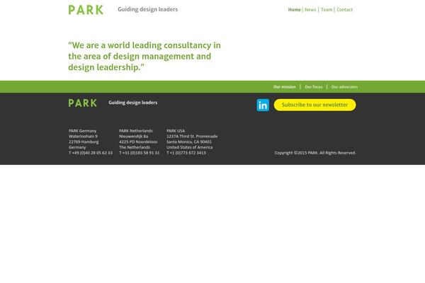 Park theme site design template sample
