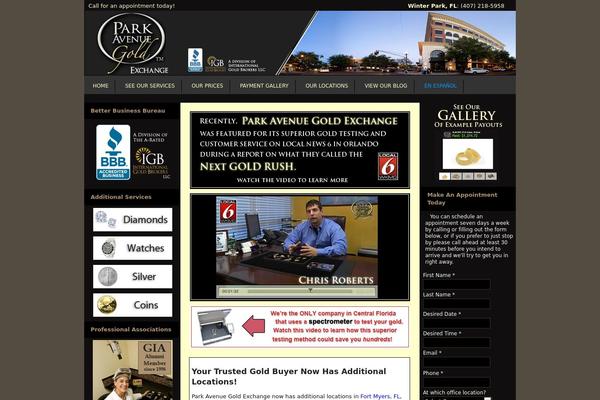 parkavegoldexchange.com site used Pag