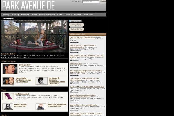 parkavenue theme websites examples