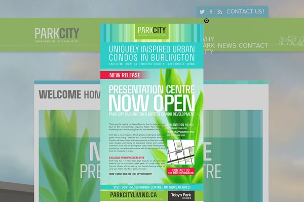 Parkcity theme site design template sample