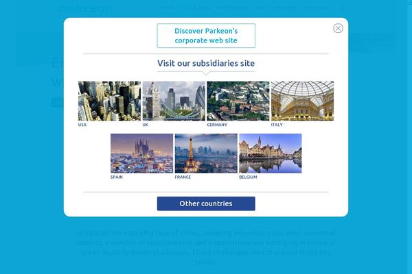 parkeon theme websites examples