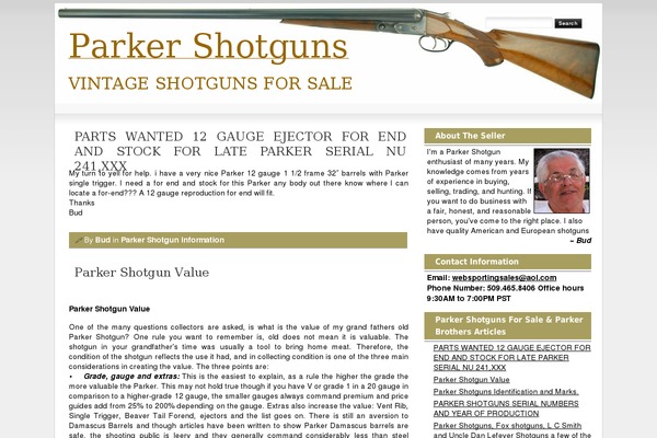 parker-shotguns.com site used Impress