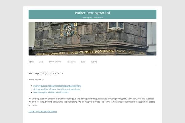 parkerderrington.com site used Twentytwelveandabit