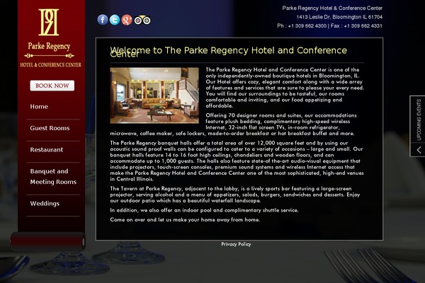 parkeregency.com site used Parke