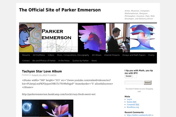 WordPress website example screenshot