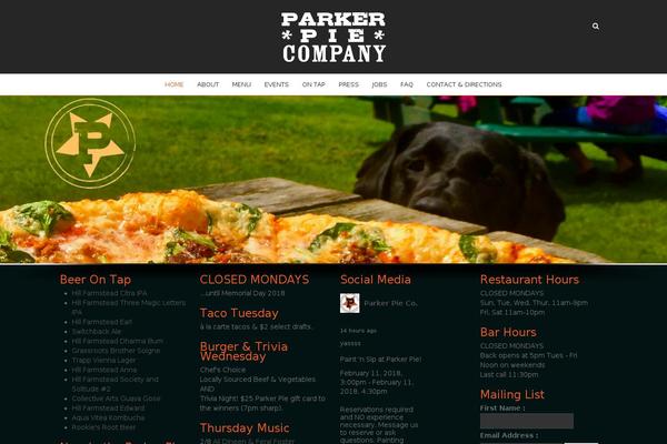parkerpie.com site used Framewurk