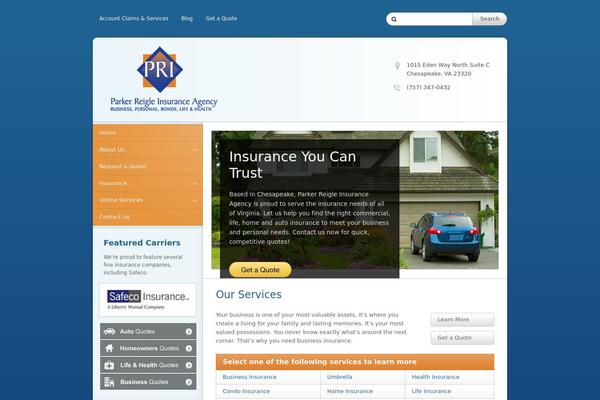 parkerreigleinsurance.com site used Template8v2